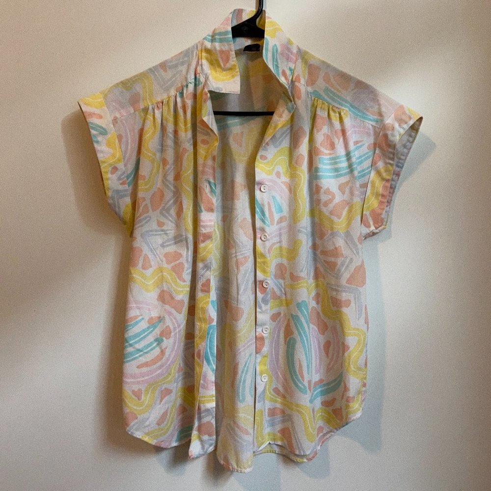 Vintage Retro Pattern Women's Blouse